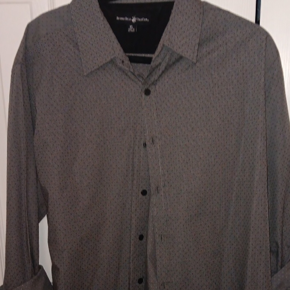 Beverly Hills Polo Club Men's Charcoal Button-Down Shirt
